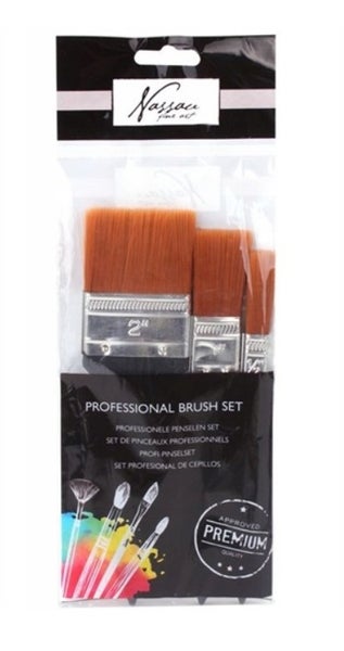 Nassau Fine Art Sivellinpakkaus 3kpl